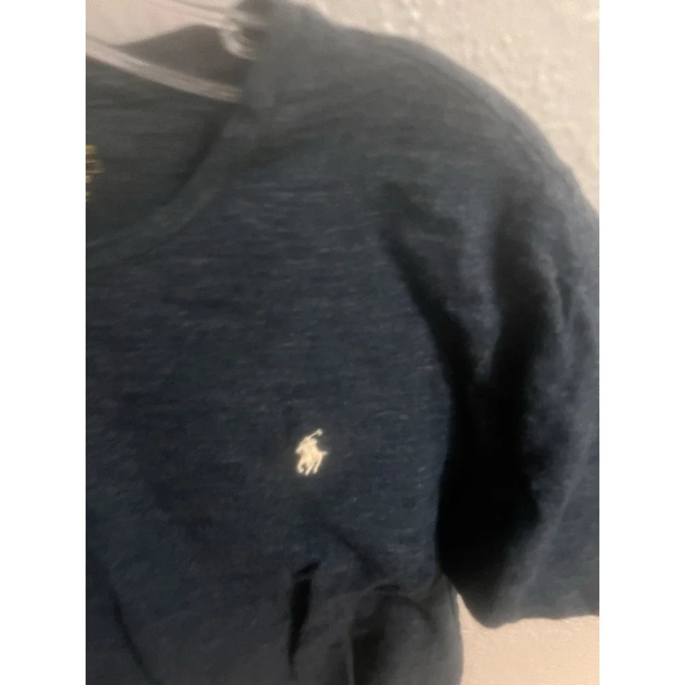 Polo Ralph Lauren Crew Neck T‎ Shirt Mens Size Medium Blue Slim Fit